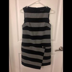 Banana Republic Petite Grey & Black dress
